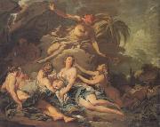 Francois Boucher Mercury confiding Bacchus to the Nymphs oil